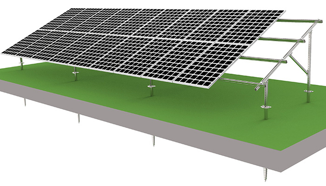 Paneles solares montados en el suelo para la granja y la agricultura