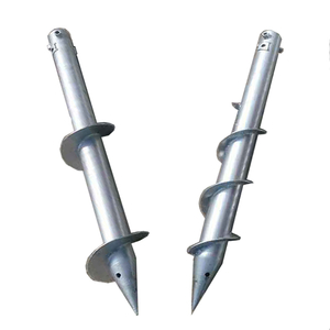 Pilas helicoidales de tornillo de tierra de montaje en tierra solar HDG