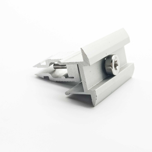 Buena en stock abrazadera media de aluminio para montaje en techo solar
