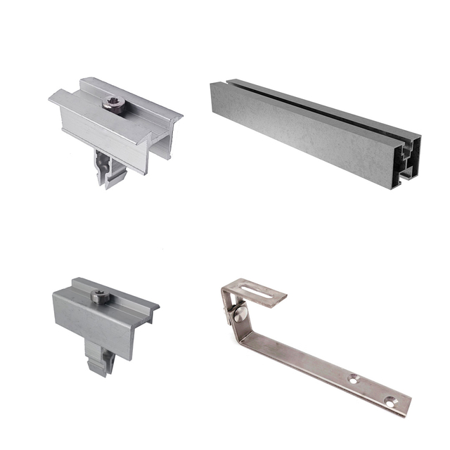 Soporte de montaje del panel solar con gancho de techo de azulejos para la estructura de montaje del techo de tejas de asfalto 