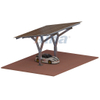  Estructura de cochera de panel solar, soporte solar personalizado en forma de Y para aparcamiento de coches