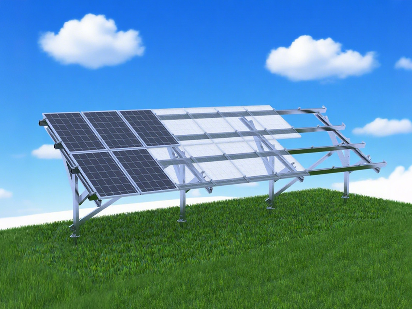 ¿Cuáles son las ventajas de los paneles solares montados en el suelo?