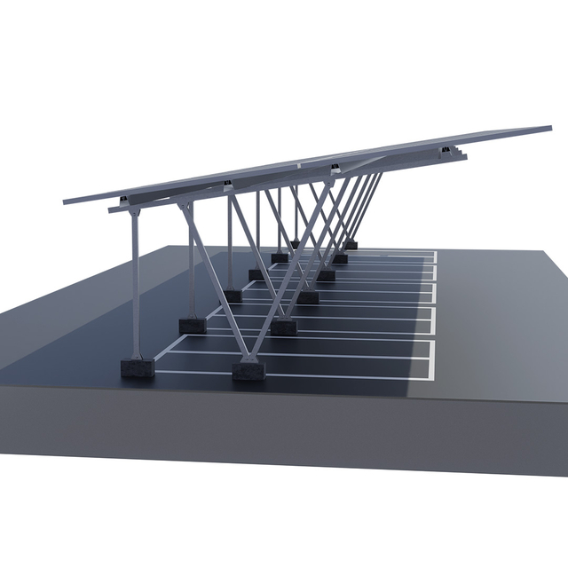 Soporte solar de tipo A bloques de hormigón de metal Sistema de montaje solar del sótano