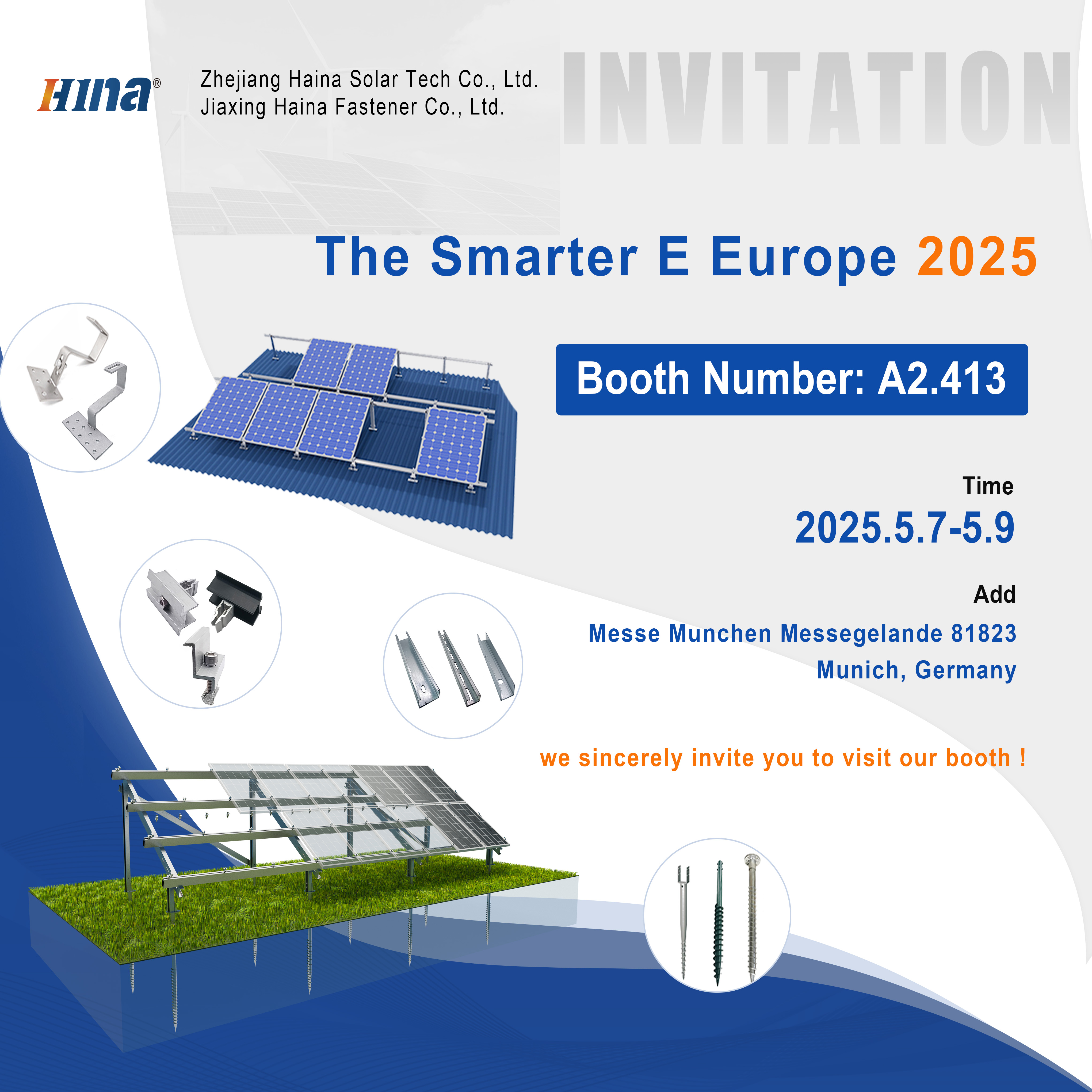 Invitación | Conoce a Haina Solar Tech en The Smarter E Europe 2025