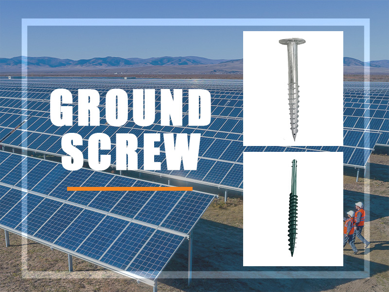 Tornillo de tierra helicoidal en sistemas de montaje solar