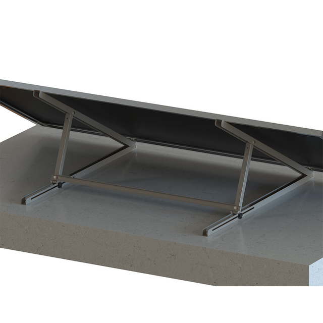 Sistema de montaje de panel de balcón con kit solar de fácil instalación en balcón plano