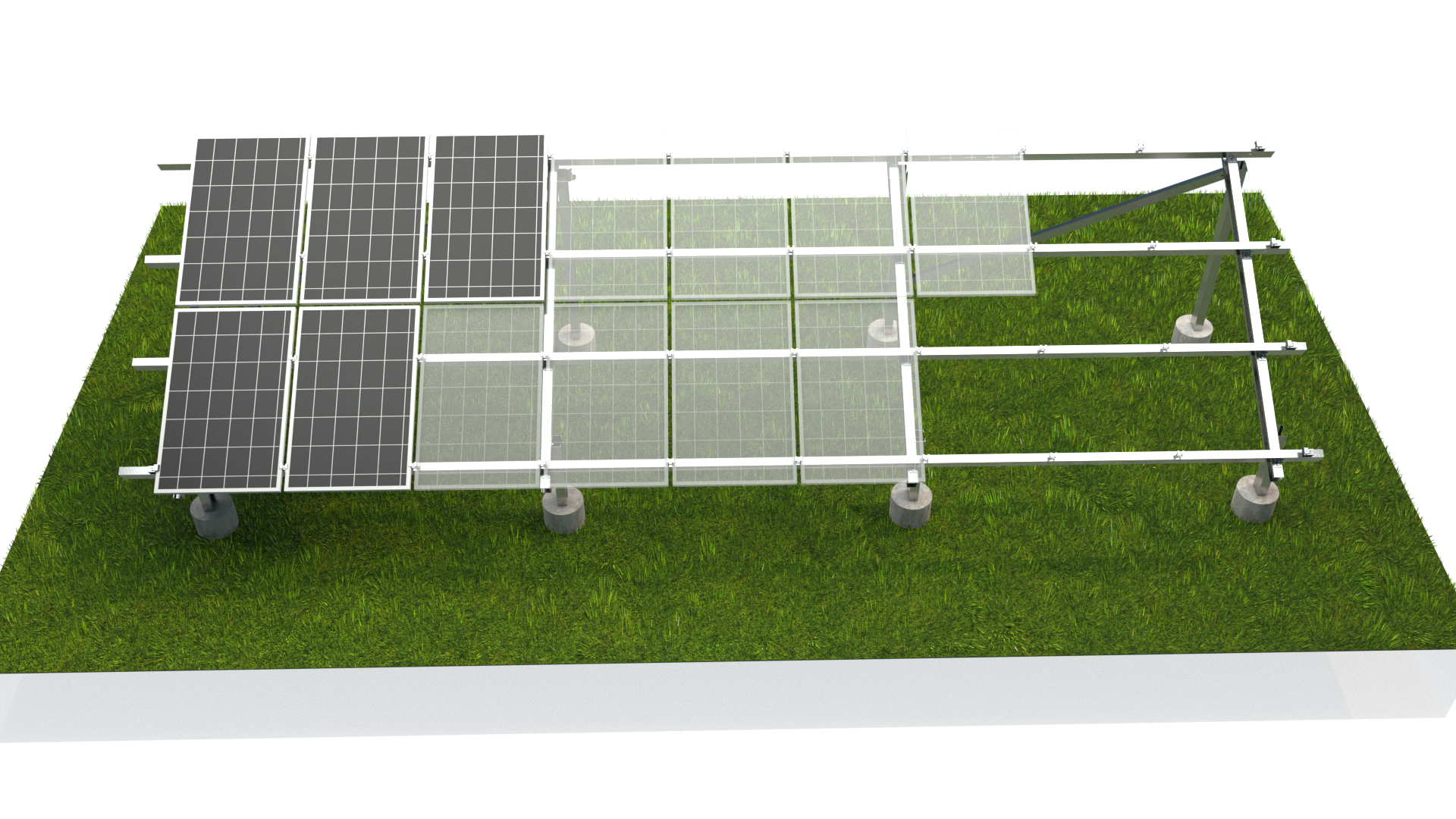 ¿Cuáles son los tipos comunes de cimientos en el sistema de montaje solar?