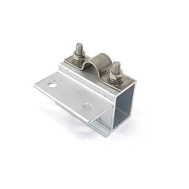 Abrazadera de montaje de energía solar fotovoltaica de aluminio de fábrica de China Abrazadera de extremo OEM