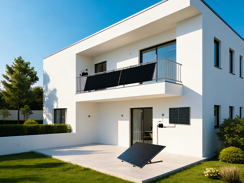 Sistemas de montaje solar para balcones Plug-and-Play para aplicaciones conectadas a la red