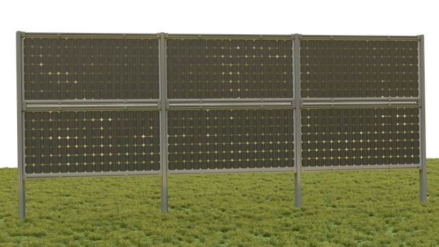  Estructura de montaje en tierra solar Sistema de panel solar vertical