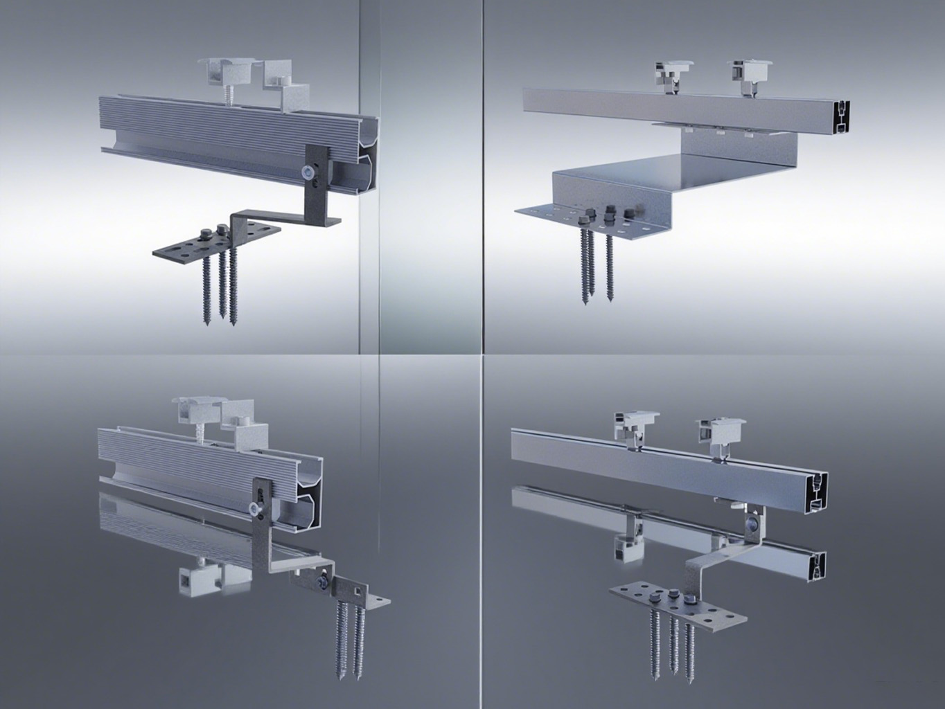 Accesorios de aluminio para el sistema de paneles solares