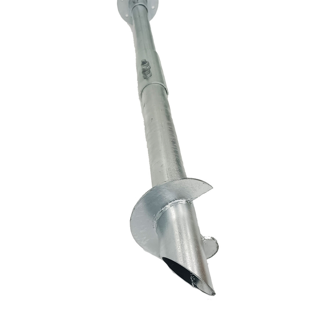 Pila helicoidal galvanizada del eje redondo del tornillo de tierra de la tierra para el sistema de energía solar