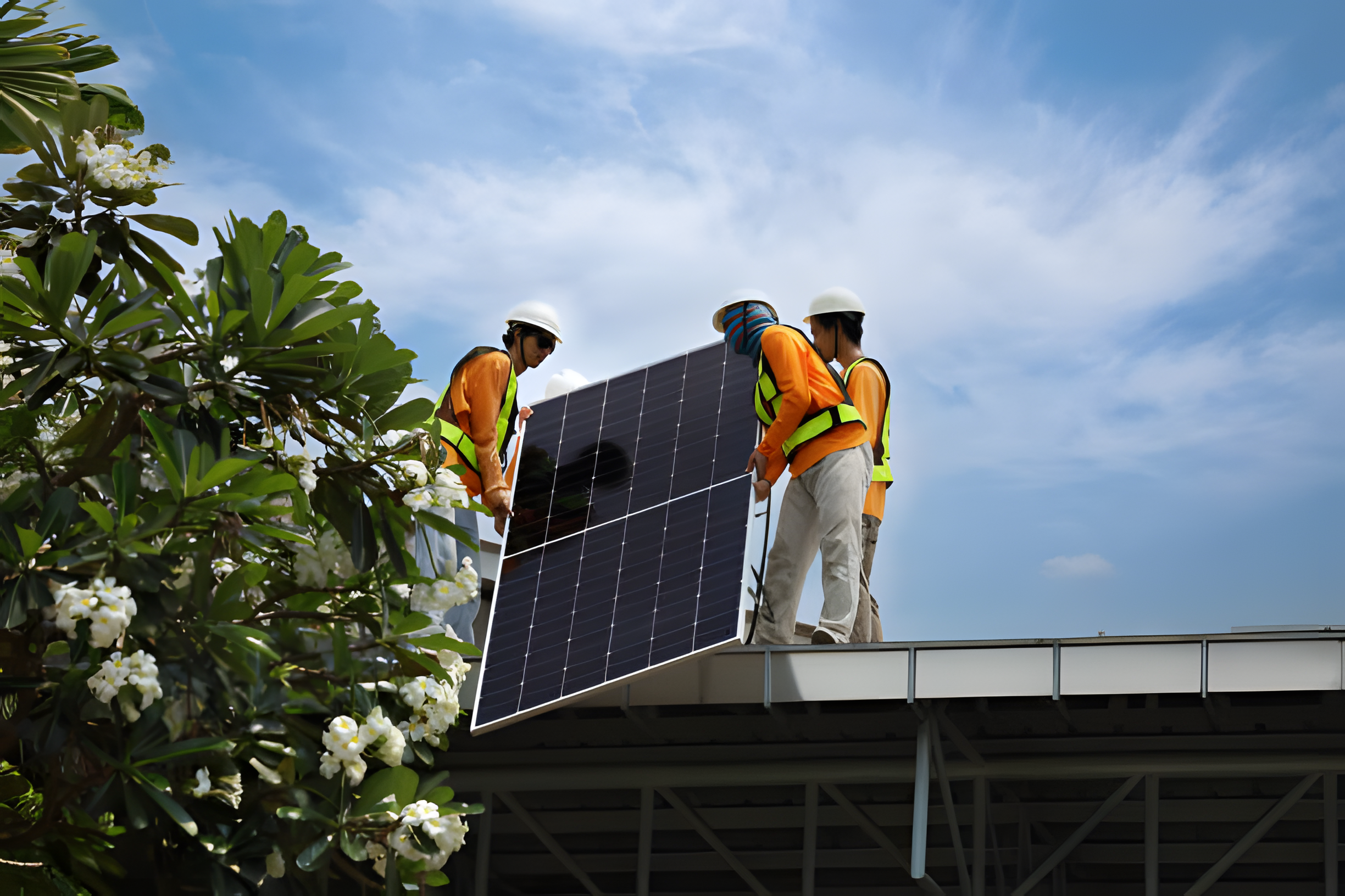 Cómo mantener la nieve fuera de los paneles solares