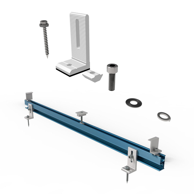 Panel solar l pies soporte soporte de soporte Sistemas de montaje en techo de metal de estaño