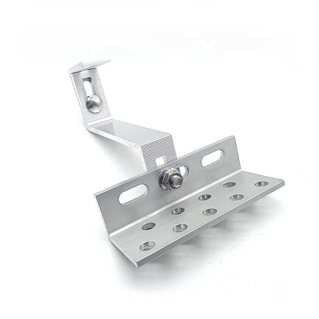 Gancho de techo de tejas solares de aluminio de montaje en panel solar ajustable