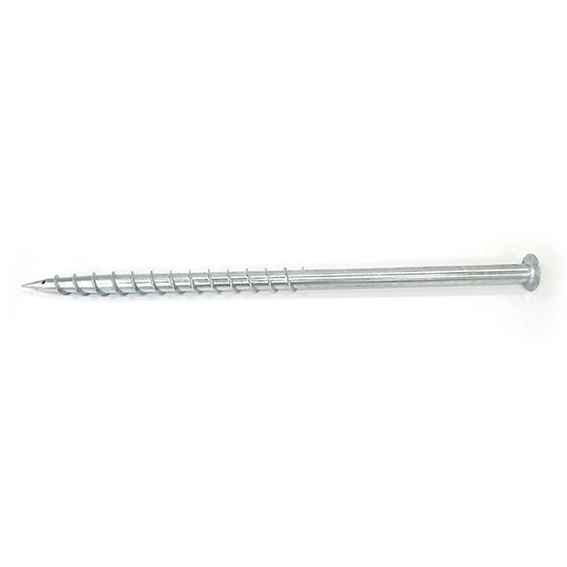 Ancla de tierra de la fundación de pila del tornillo de tierra con el reborde redondo para el sistema de montaje del picovoltio del panel solar