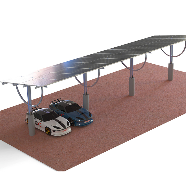  Sistema de energía solar Carport solar personalizado que monta el sistema de energía solar fuera de la red