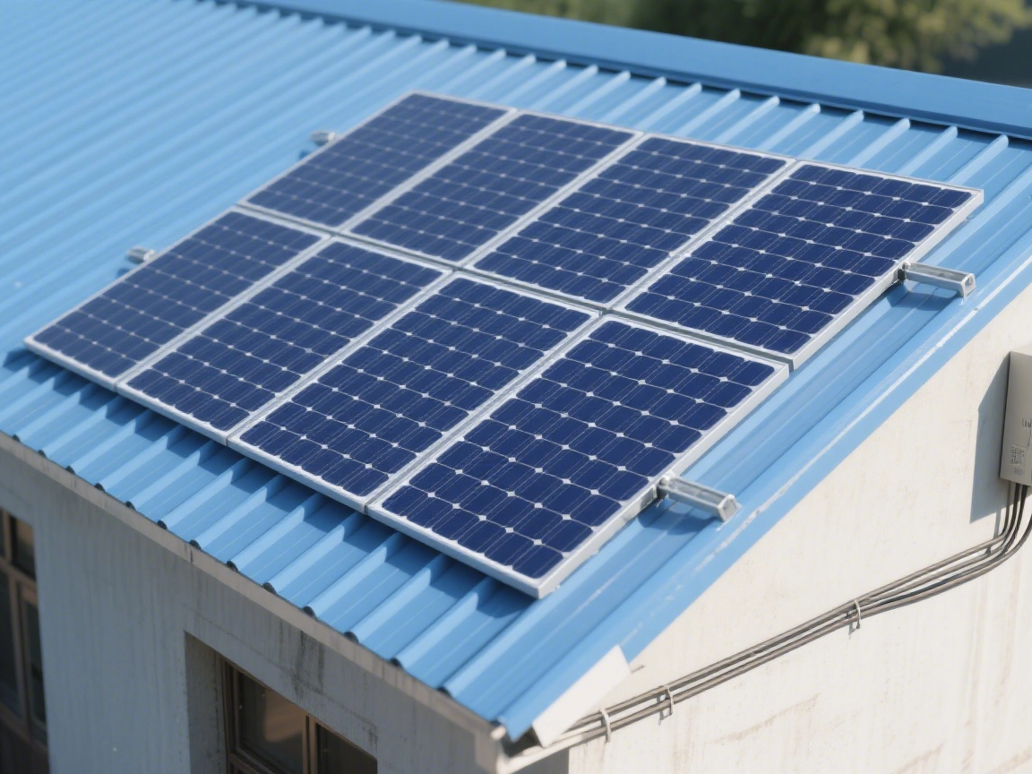 Diferentes métodos de instalación de soportes fotovoltaicos en techos de baldosas de metal