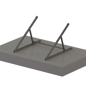 Sistema de montaje de panel de balcón con kit solar de fácil instalación en balcón plano