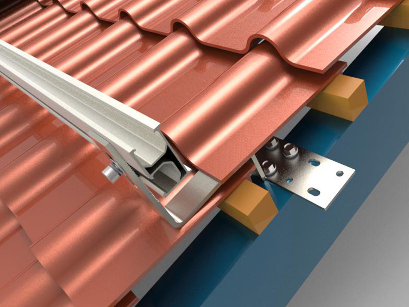 ¿Cómo funcionan los accesorios de aluminio y los ganchos de techo de los sistemas de montaje solar?