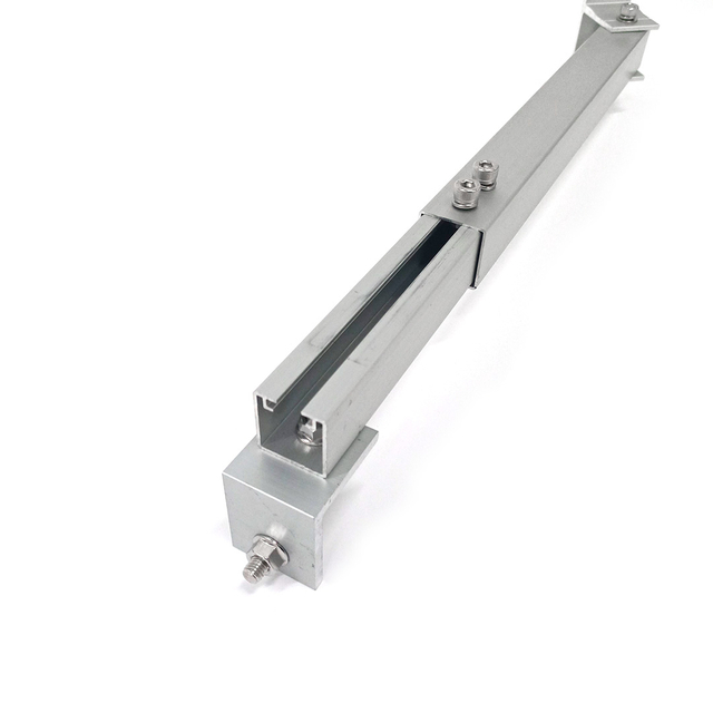 Kit de soportes de montaje inclinables para Panel Solar de aluminio, pata ajustable de montaje plano