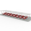 Estructura de montaje de cochera de columnas tipo panel solar N para aparcamiento de coches