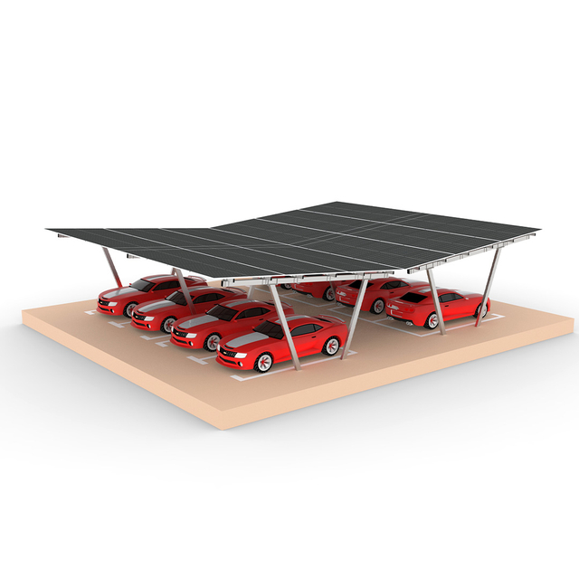 Tipo estructura de VV del soporte solar del carport del acero del magnesio, del aluminio, del cinc
